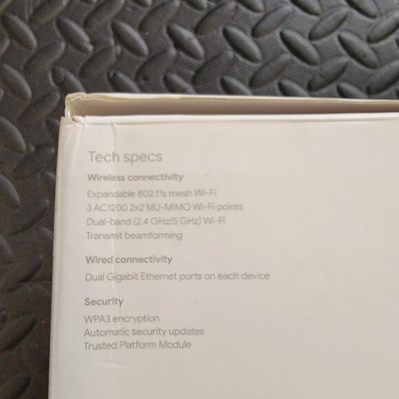 Google Wifi Lot of 2 Access Points W/ Power Adapters, GJ2CQ, New Open Box, White - Picture 7 of 16